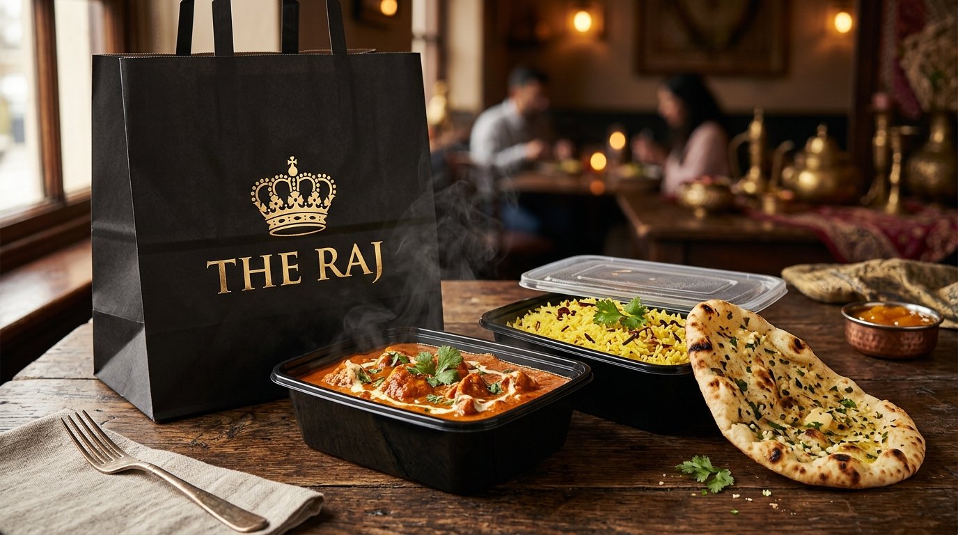 Eco-friendly takeaway delivery bag and boxes