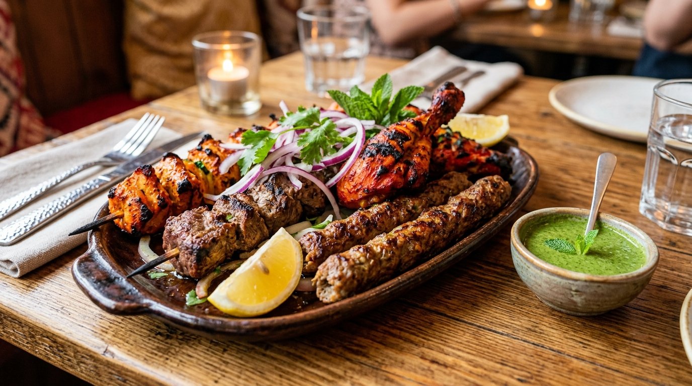 Signature sizzling Indian tandoori tawa